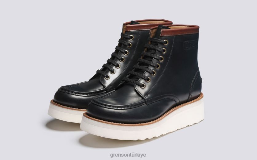 Grenson anya kadınlar siyah bot ayakkabı B466H299