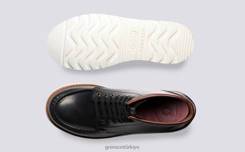 Grenson anya kadınlar siyah bot ayakkabı B466H299