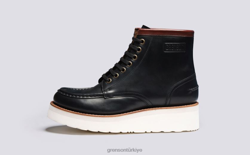 Grenson anya kadınlar siyah bot ayakkabı B466H299