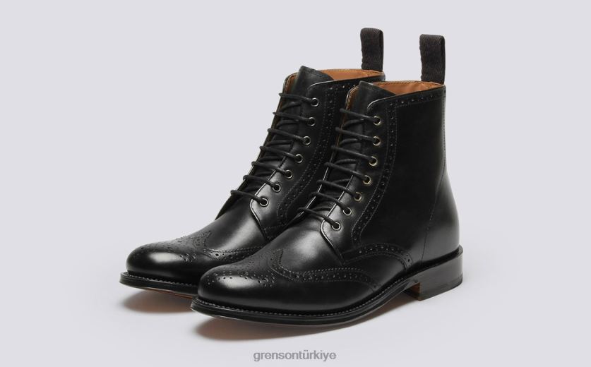 Grenson ella kadınlar siyah bot ayakkabı B466H262