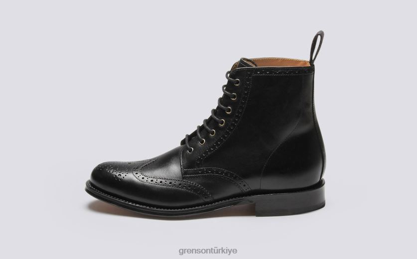 Grenson ella kadınlar siyah bot ayakkabı B466H262