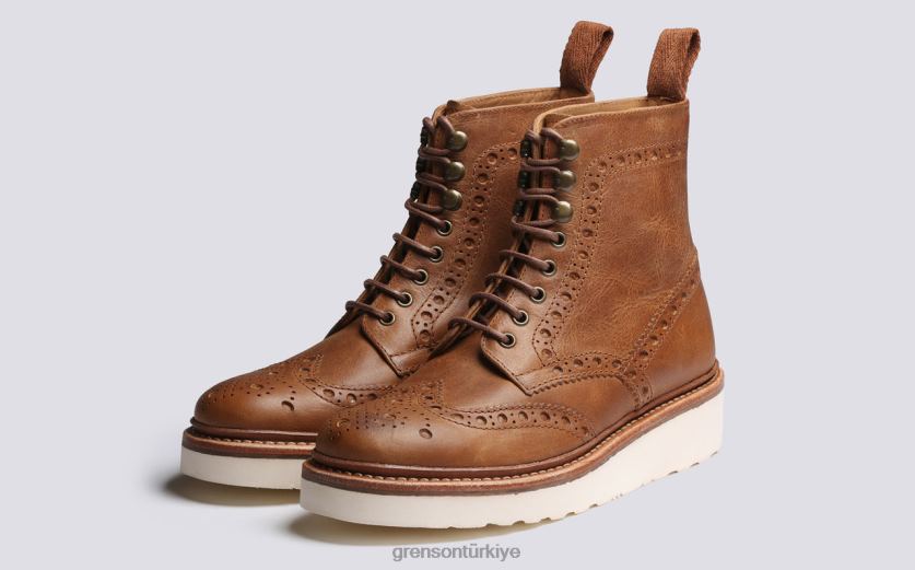 Grenson fran kadınlar doğal bot ayakkabı B466H265