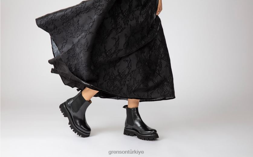 Grenson harlow kadınlar siyah bot ayakkabı B466H269