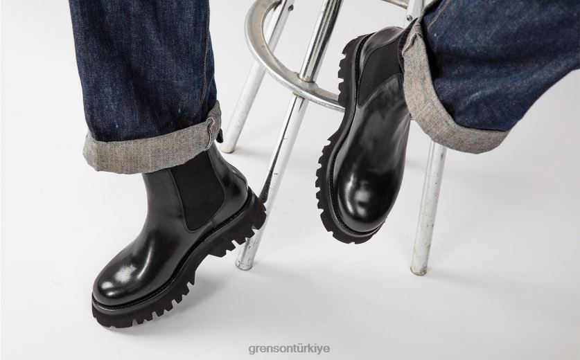 Grenson harlow kadınlar siyah bot ayakkabı B466H269