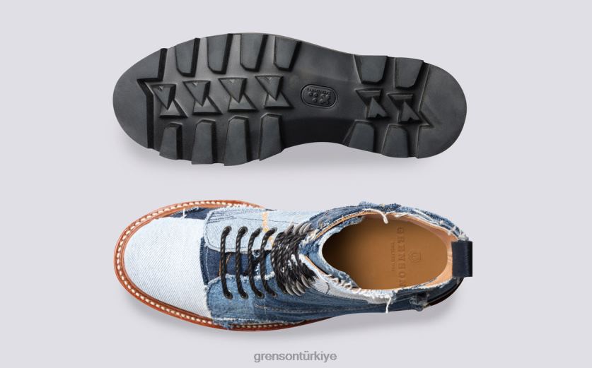 Grenson kelly botu kadınlar mavi bot ayakkabı B466H270