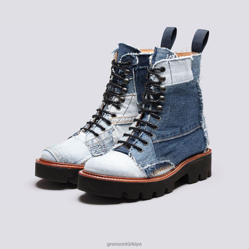 Grenson kelly botu kadınlar mavi bot ayakkabı B466H270