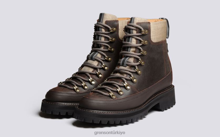 Grenson nanette teknolojisi kadınlar kahverengi bot ayakkabı B466H273