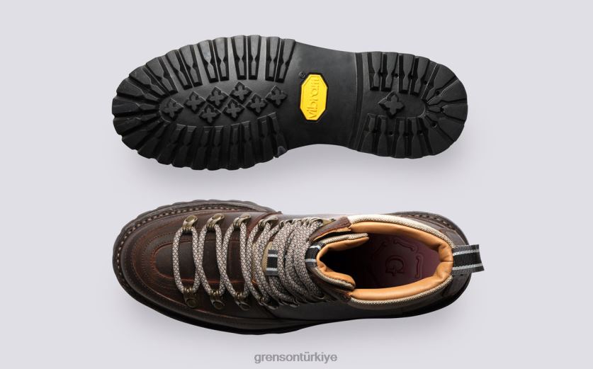 Grenson nanette teknolojisi kadınlar kahverengi bot ayakkabı B466H273