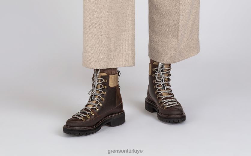 Grenson nanette teknolojisi kadınlar kahverengi bot ayakkabı B466H273