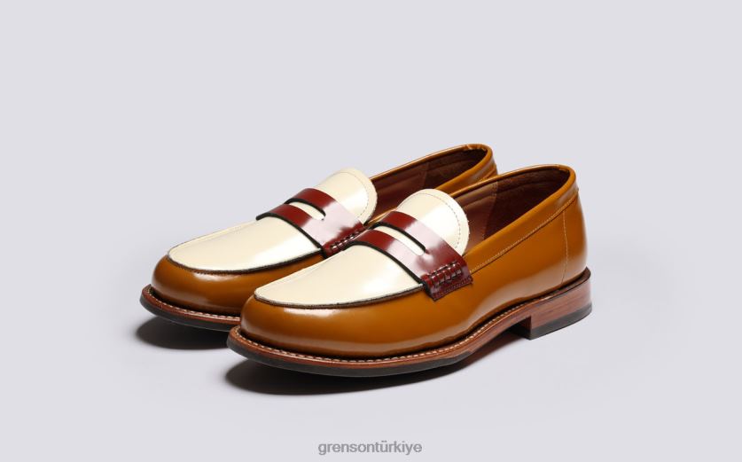 Grenson Lynn kadınlar bronzlaşmak mokasen B466H232