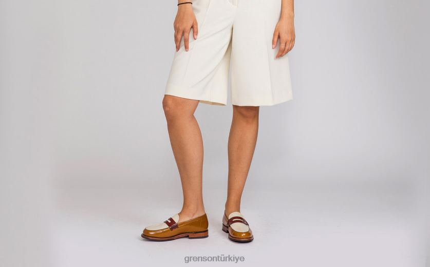 Grenson Lynn kadınlar bronzlaşmak mokasen B466H232