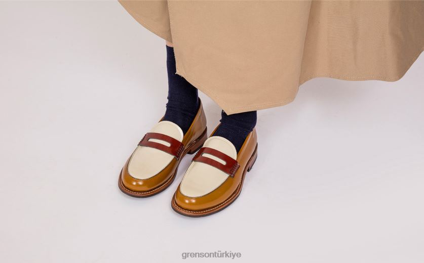 Grenson Lynn kadınlar bronzlaşmak mokasen B466H232