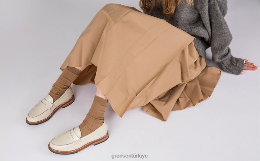 Grenson Lynn kadınlar krem mokasen B466H256