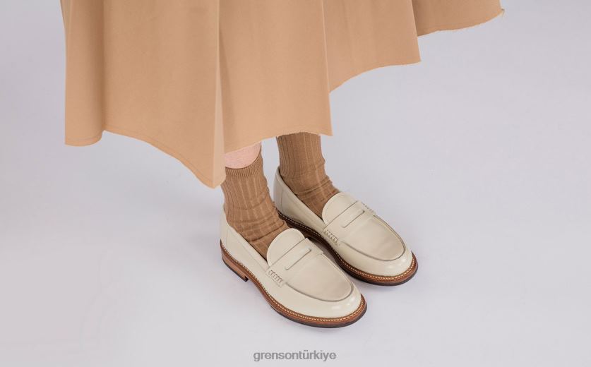 Grenson Lynn kadınlar krem mokasen B466H256