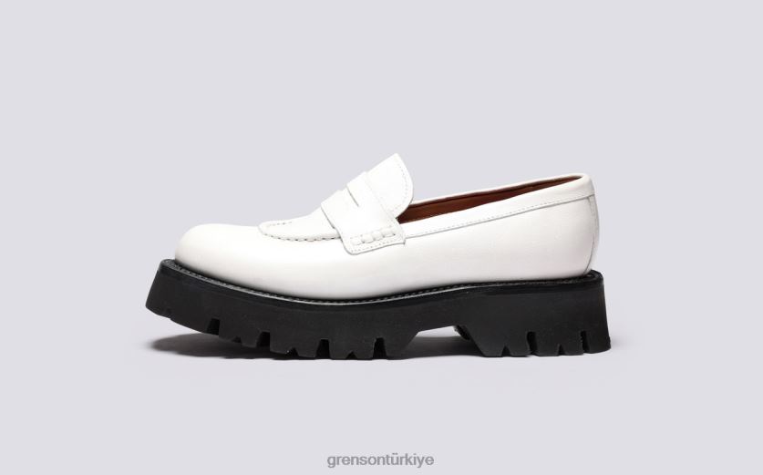 Grenson hattie kadınlar beyaz mokasen B466H242