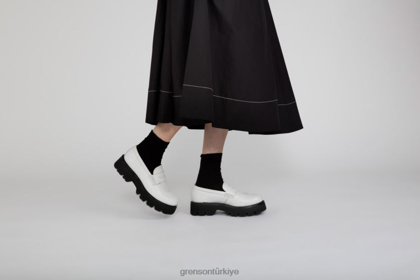 Grenson hattie kadınlar beyaz mokasen B466H242