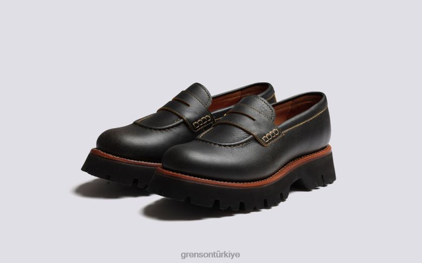 Grenson hattie kadınlar eski kahverengi mokasen B466H257