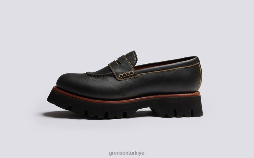 Grenson hattie kadınlar eski kahverengi mokasen B466H257