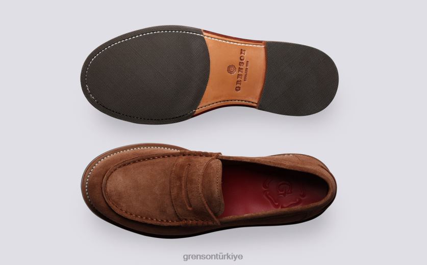 Grenson julie kadınlar eski gül mokasen B466H245