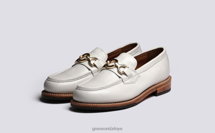 Grenson nina kadınlar beyaz mokasen B466H250