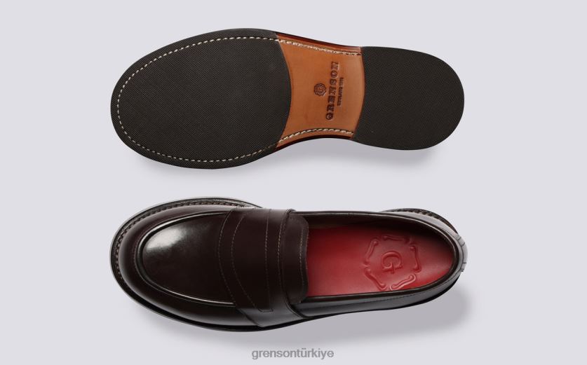 Grenson susie kadınlar kahverengi mokasen B466H234