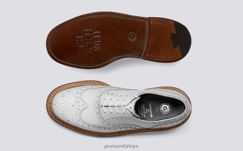 Grenson gül kadınlar beyaz resmi ayakkabı B466H328