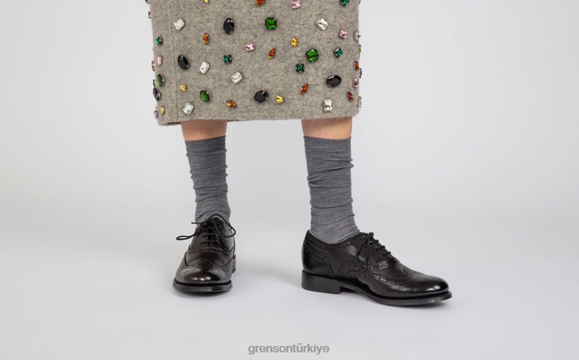 Grenson gül kadınlar siyah resmi ayakkabı B466H313