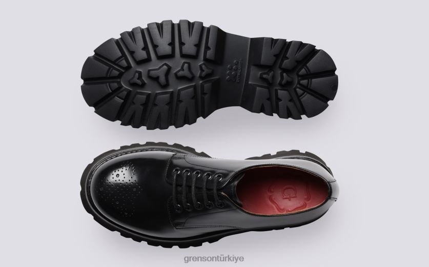 Grenson çobanpüskülü kadınlar siyah resmi ayakkabı B466H323