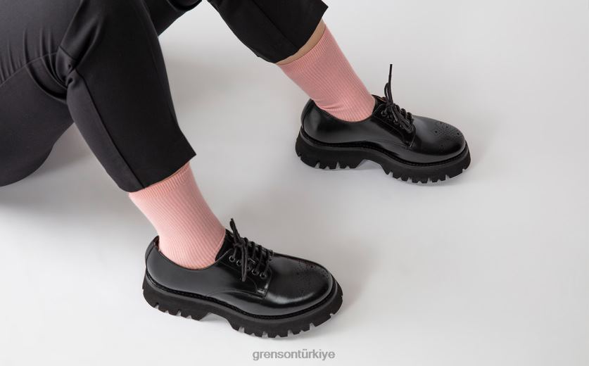 Grenson çobanpüskülü kadınlar siyah resmi ayakkabı B466H323