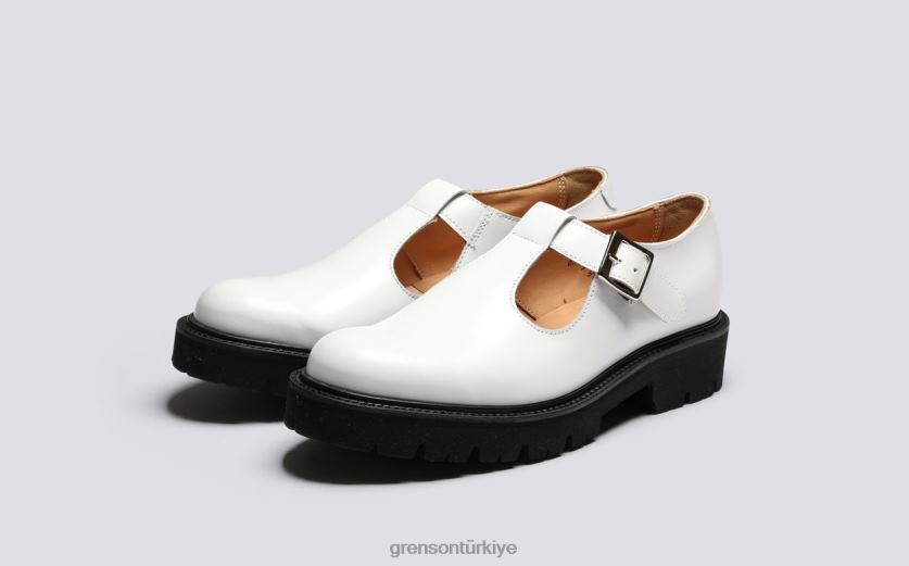 Grenson deniz kemiği kadınlar beyaz sandalet B466H389