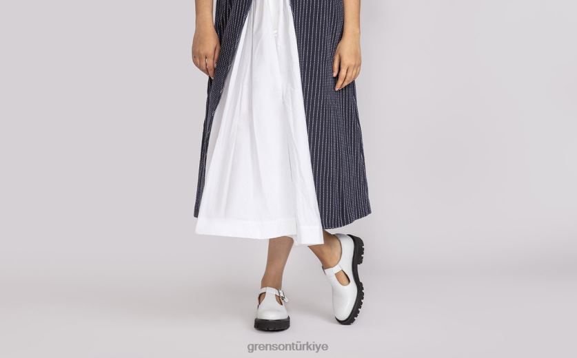 Grenson deniz kemiği kadınlar beyaz sandalet B466H389