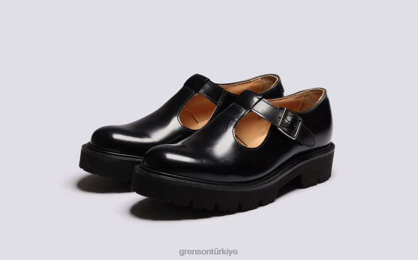 Grenson deniz kemiği kadınlar siyah sandalet B466H390