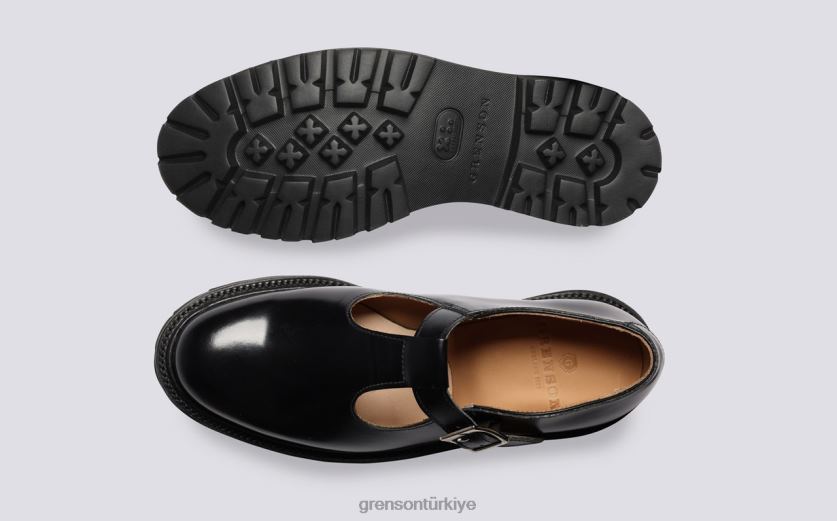Grenson deniz kemiği kadınlar siyah sandalet B466H390