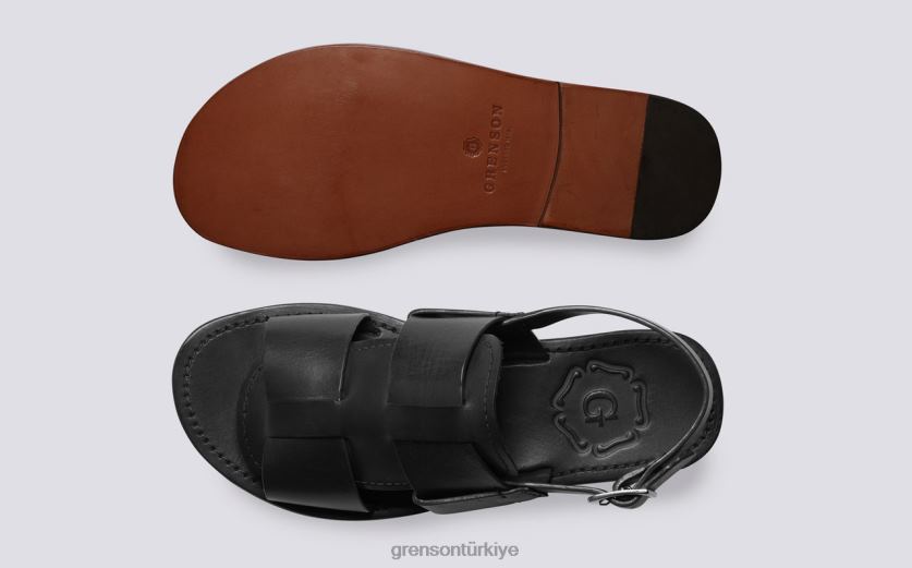 Grenson irade 3 kadınlar siyah sandalet B466H388