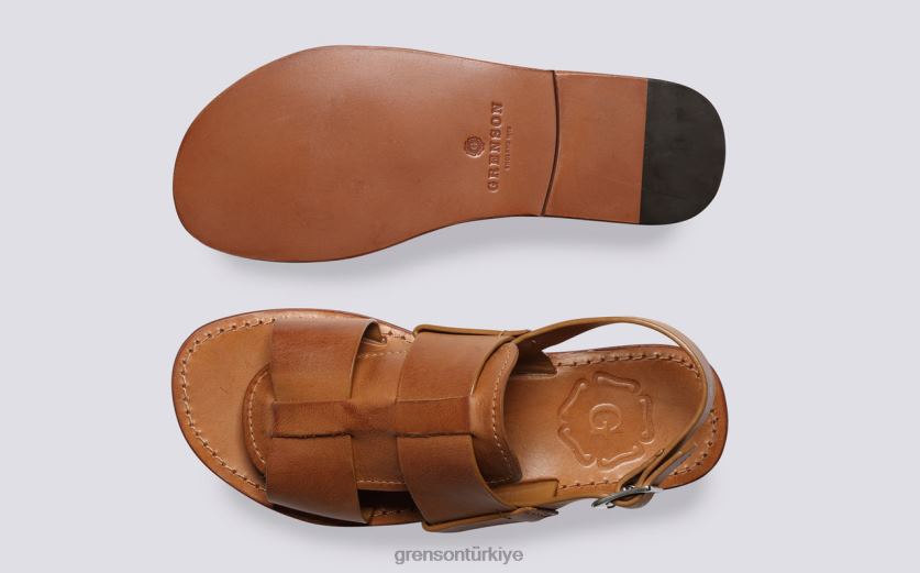 Grenson irade 3 kadınlar zencefil perdahlı sandalet B466H386
