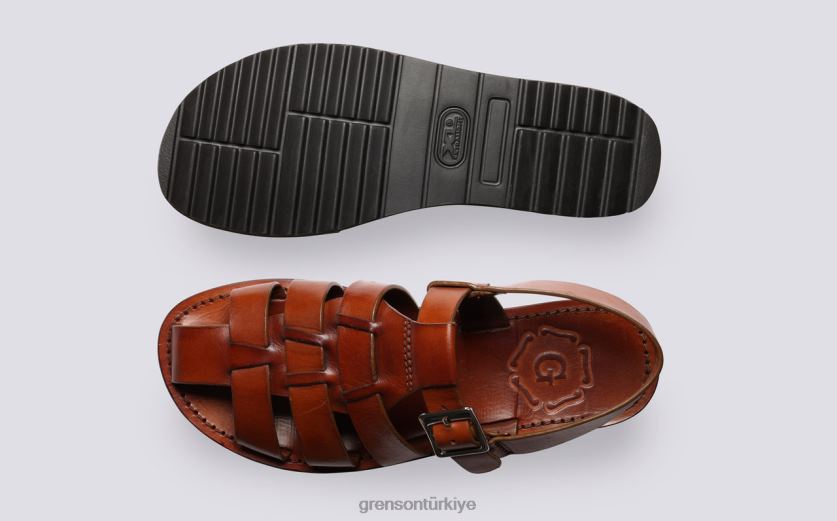 Grenson kraliçe kadınlar el boyaması sandalet B466H384