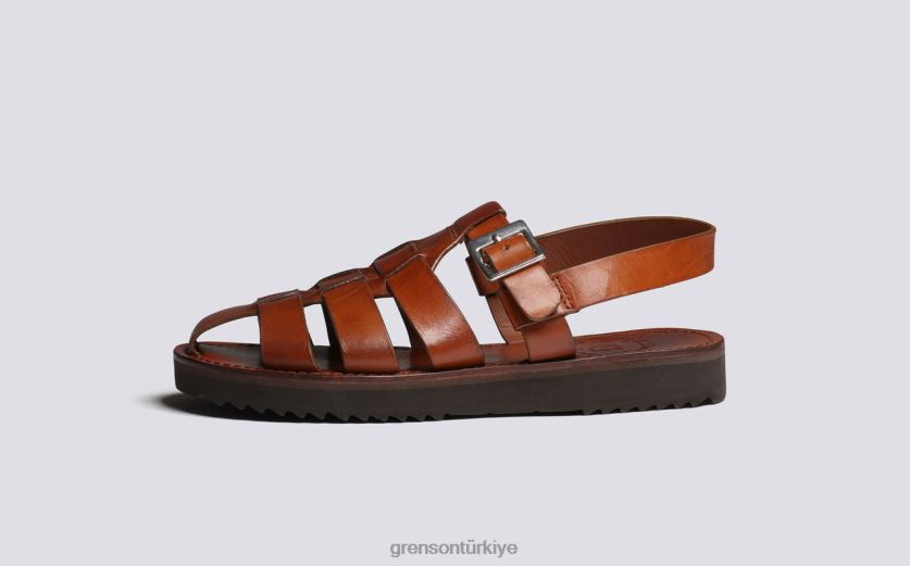 Grenson kraliçe kadınlar el boyaması sandalet B466H384