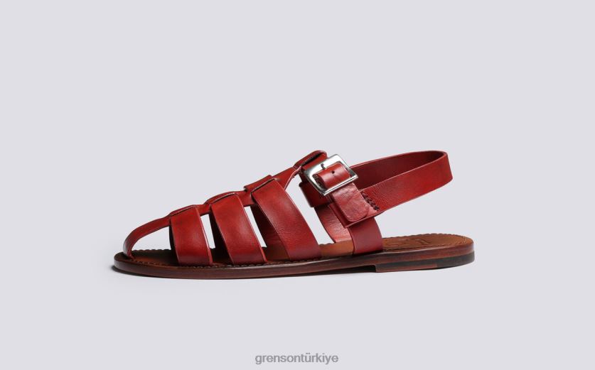 Grenson kraliçe kadınlar kırmızı sandalet B466H379