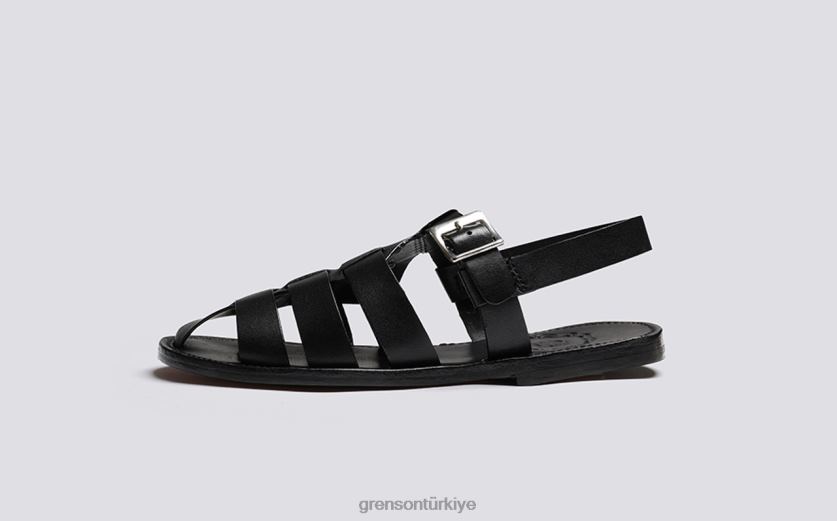 Grenson kraliçe kadınlar siyah sandalet B466H382