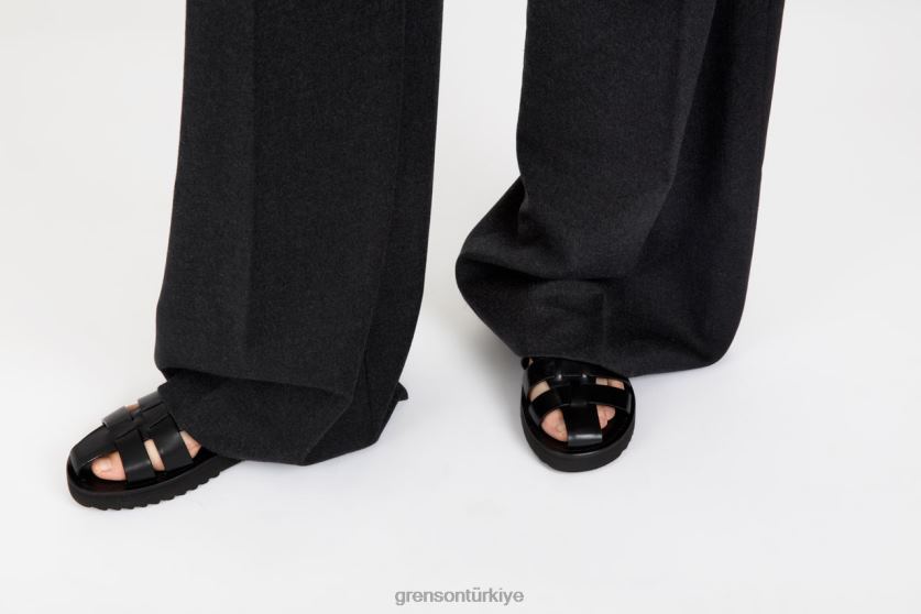 Grenson kraliçe kadınlar siyah sandalet B466H385