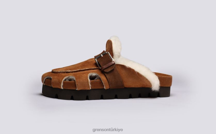 Grenson noktalı kadınlar kahverengi sandalet B466H369
