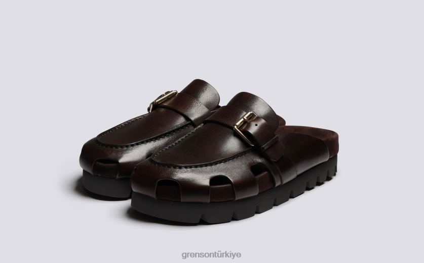 Grenson noktalı kadınlar koyu kahverengi sandalet B466H371