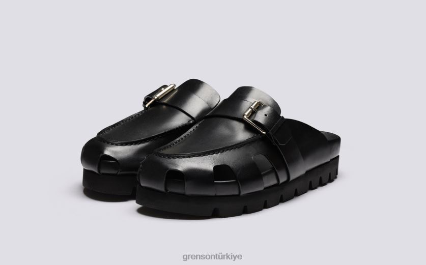 Grenson noktalı kadınlar siyah sandalet B466H372