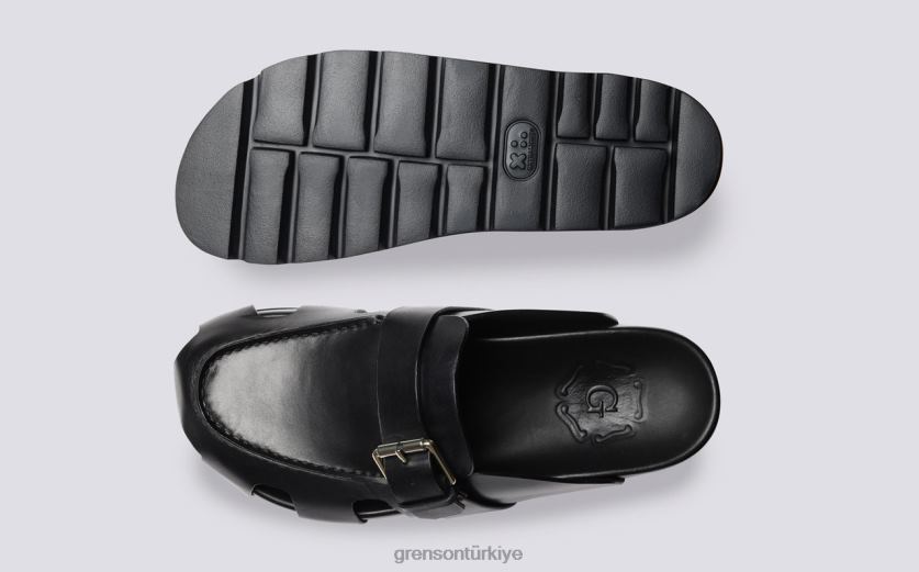 Grenson noktalı kadınlar siyah sandalet B466H372
