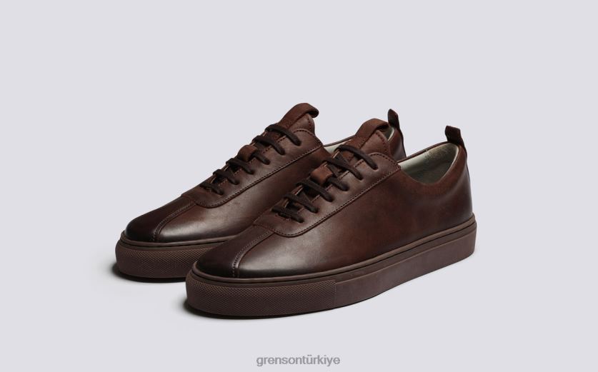 Grenson spor ayakkabı 1 kadınlar kahve cilalı Spor ayakkabı B466H338
