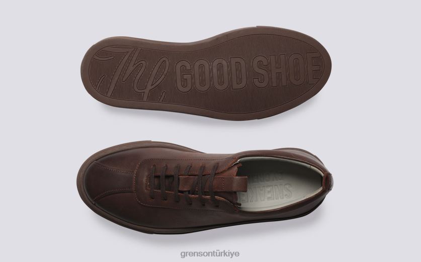 Grenson spor ayakkabı 1 kadınlar kahve cilalı Spor ayakkabı B466H338