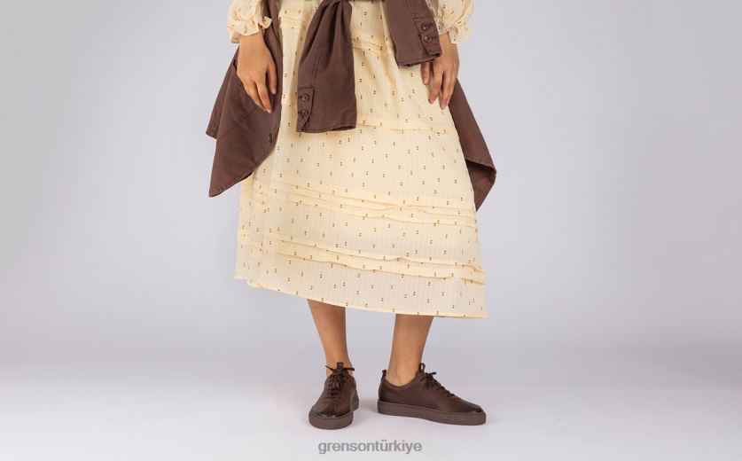 Grenson spor ayakkabı 1 kadınlar kahve cilalı Spor ayakkabı B466H338