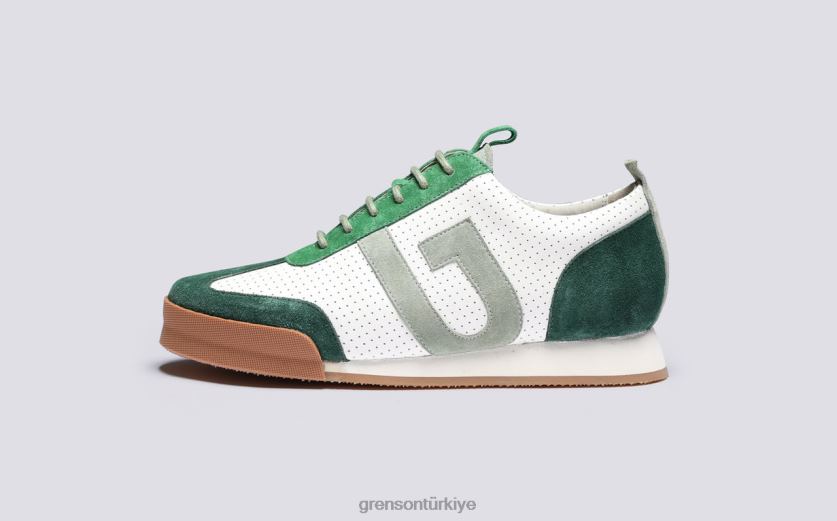 Grenson spor ayakkabı 51 kadınlar Beyaz Yeşil Spor ayakkabı B466H361