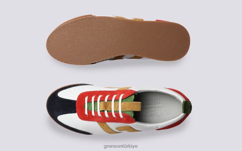 Grenson spor ayakkabı 51 kadınlar kırmızı/yeşil/beyaz Spor ayakkabı B466H347