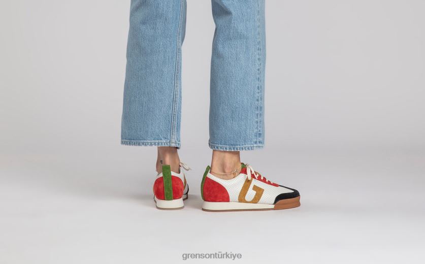 Grenson spor ayakkabı 51 kadınlar kırmızı/yeşil/beyaz Spor ayakkabı B466H347